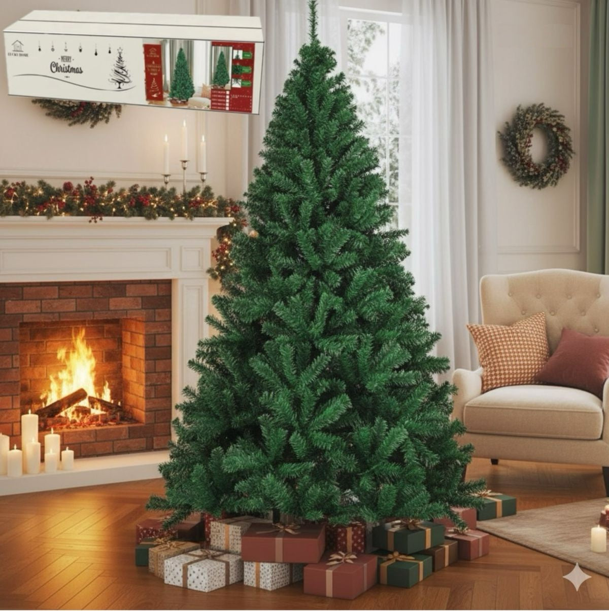 Christmas Decorations Tree SDS-6302-Y53 4FT 120CM Green