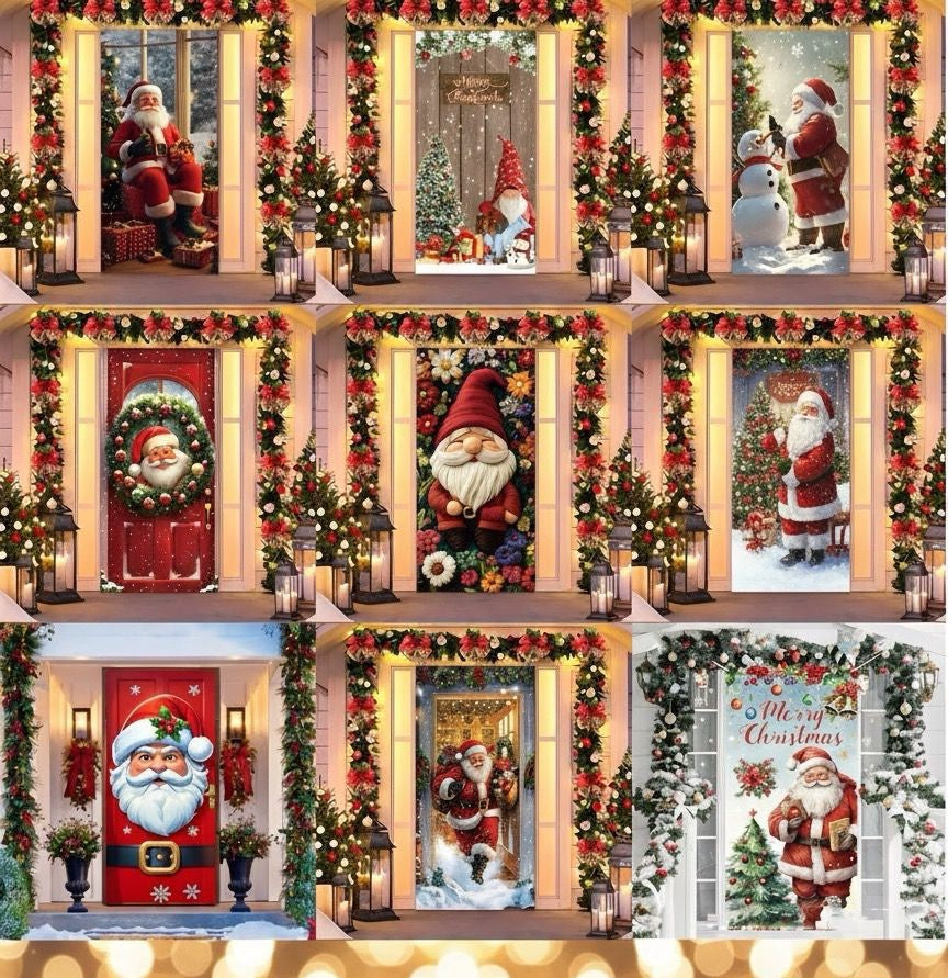 Christmas Decorations Elastic Door Cover TLMT-6316-Y53 3FT X 6.6FT