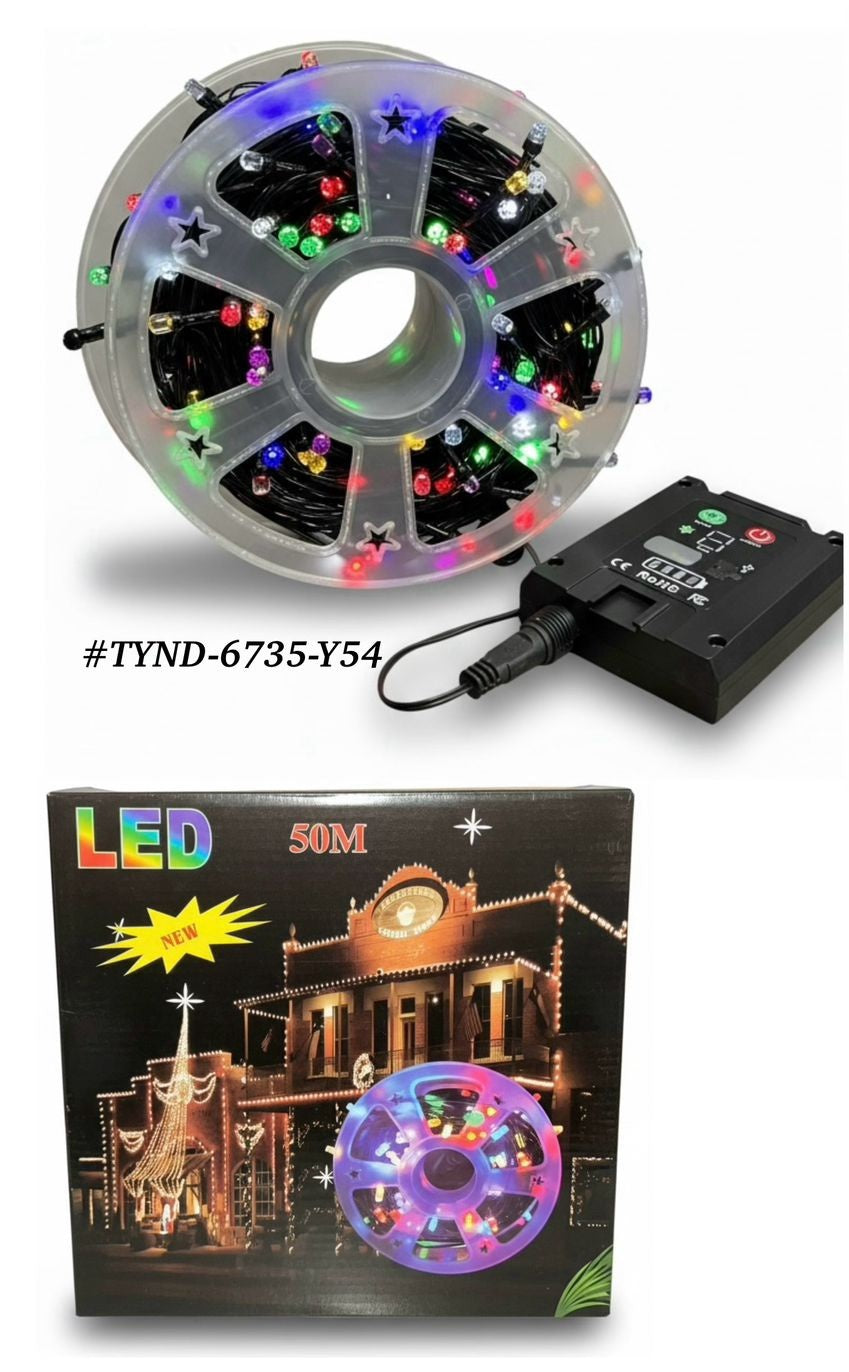 Fairy Light LED String Light Multi Color TYND-6735-Y54 50M 164FT 110V