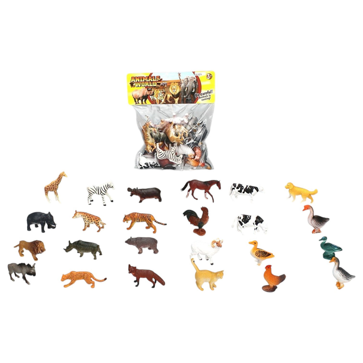 GENERIC Toy Animals World 854 24PCS