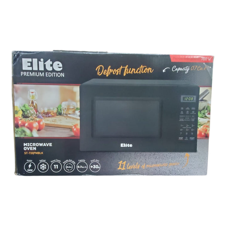 PREMIUM Microwave Elite ST-720PMBLK 0.7CF Black