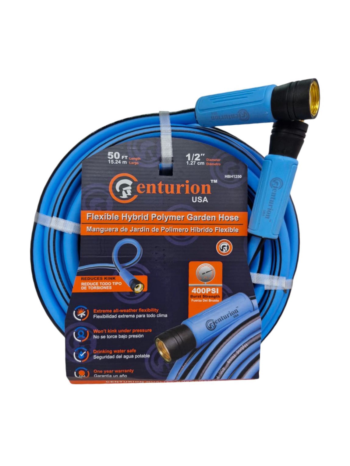 CENTURION Hose 1/2" X 50' Flexible Hybrid Polymer HBH1250
