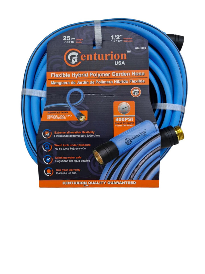 CENTURION Hose 1/2" X 25' Flexible Hybrid Polymer HBH1225