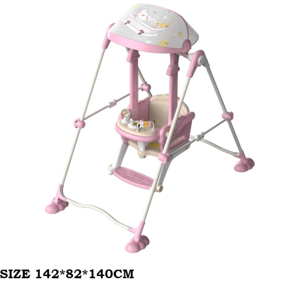 GENERIC Baby Swing Pink BM917 142 X 82 X 140CM