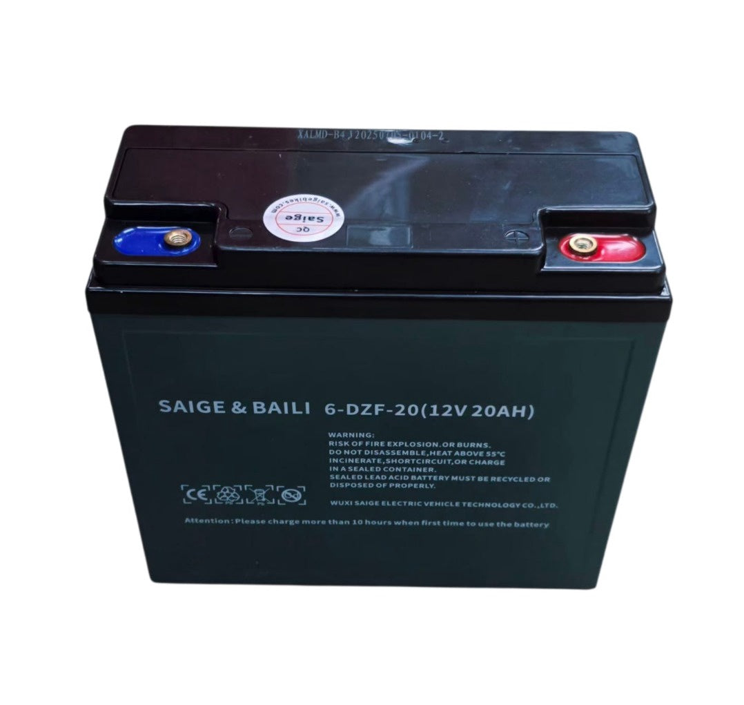 SAIGE E/BIKE Battery 12V 20AH 6-DZF-20 & Baili