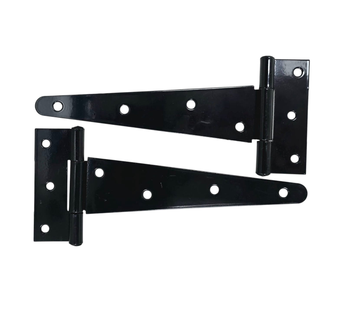 Tee Hinges 8" Imported Black Pair