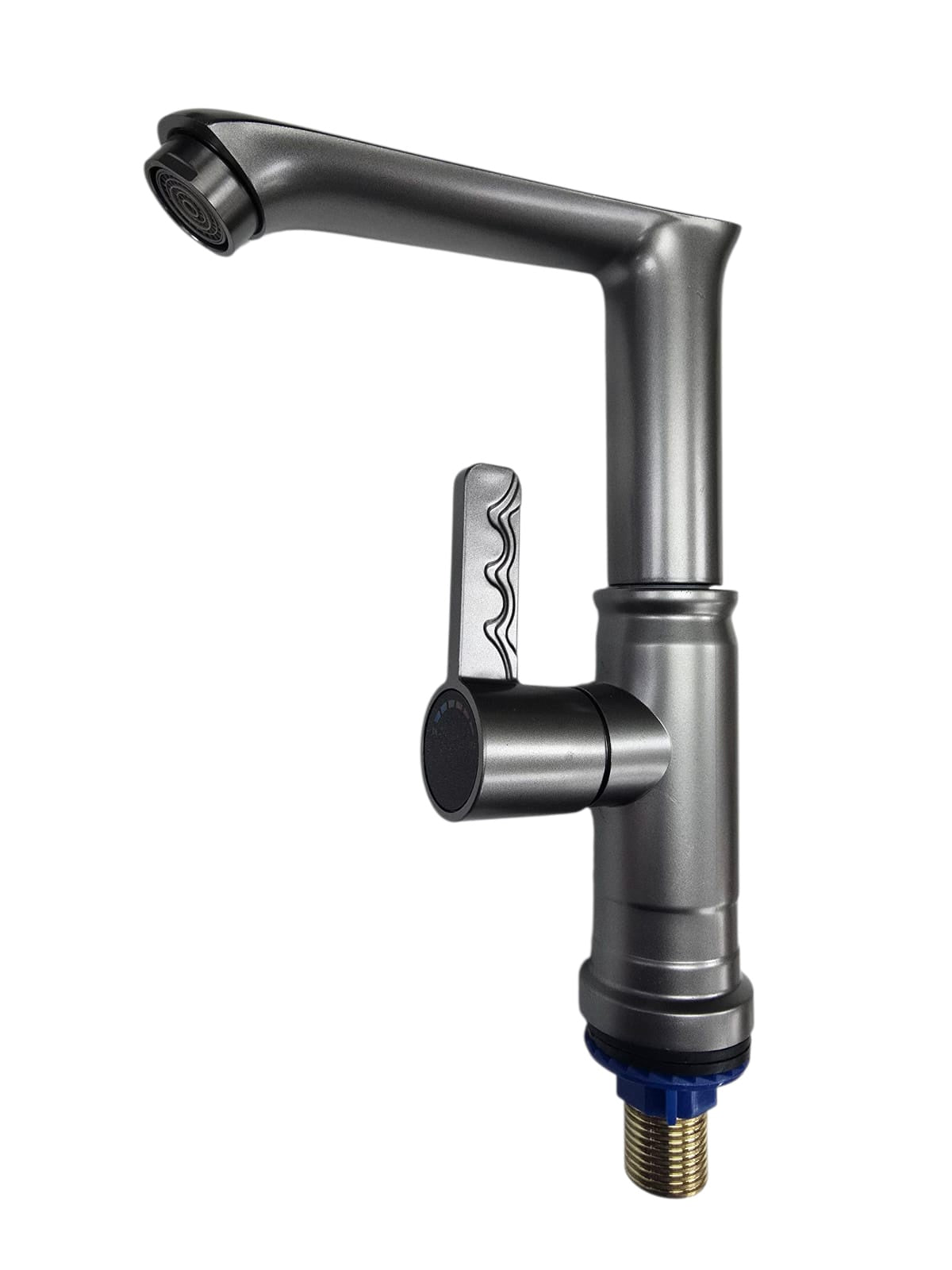 Pillar Tap 1/2" L Shape Grey Lever