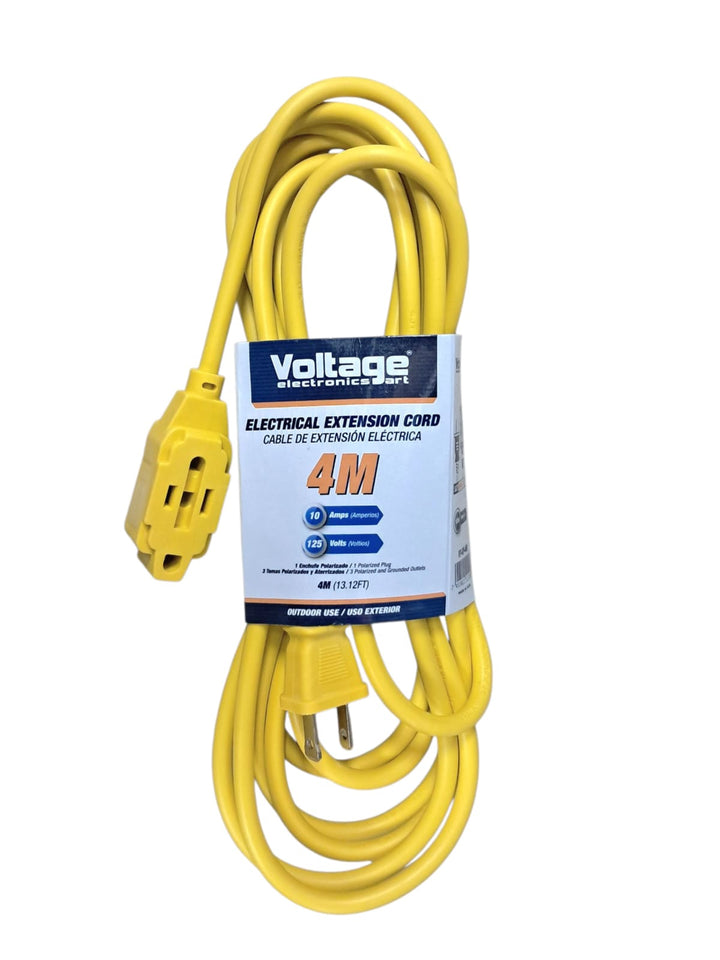 VOLTAGE Extension Cord Outdoor ORANGE/YELLOW 13FT/4M 10AMP VT-OY-4M
