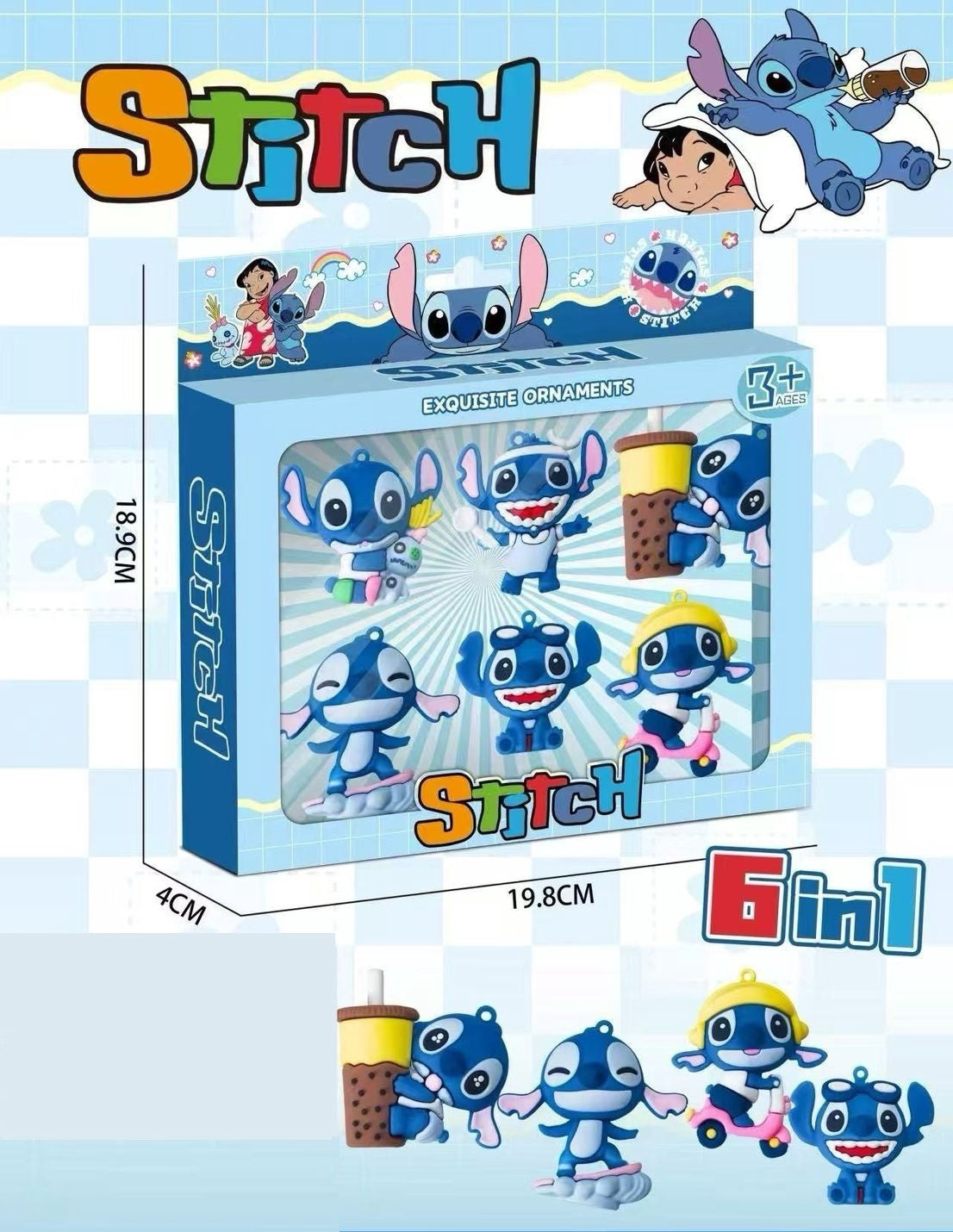 GENERIC Toy Stitch 9961 Figurines 6PCS Set 9961