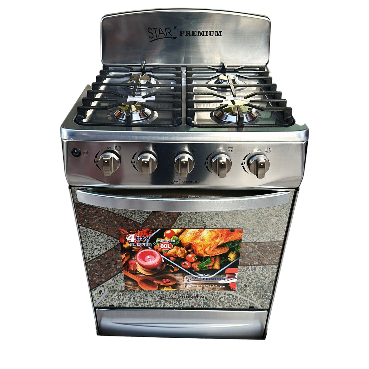 STAR Stove 4 Burner 24" SKB-24SS Stainless Steel
