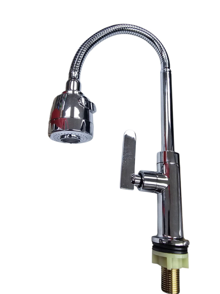 Goose Neck 1/2" Flex Head Flat Lever Nickle