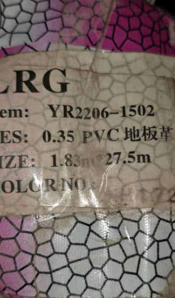 Vinyl (Vinolay) Flooring YR2206-1502 1.83MX27.5M XH17205 Sold Per Roll
