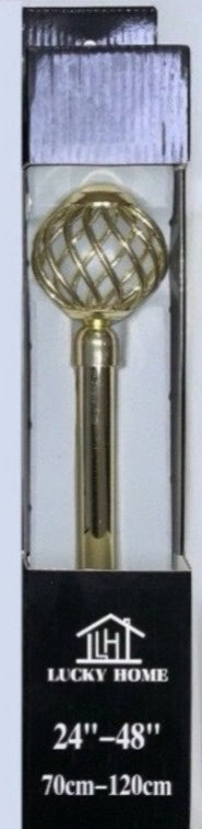 Curtain Rod Lucky Home 3/4" 24"-48" Gold CLG-6627-Y54