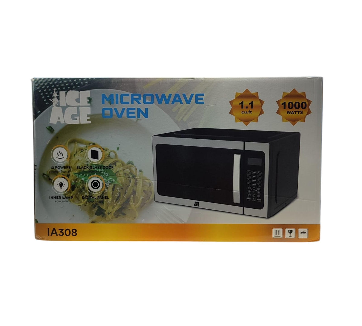 ICE AGE Microwave IA308 1.1CF Stainless Steel