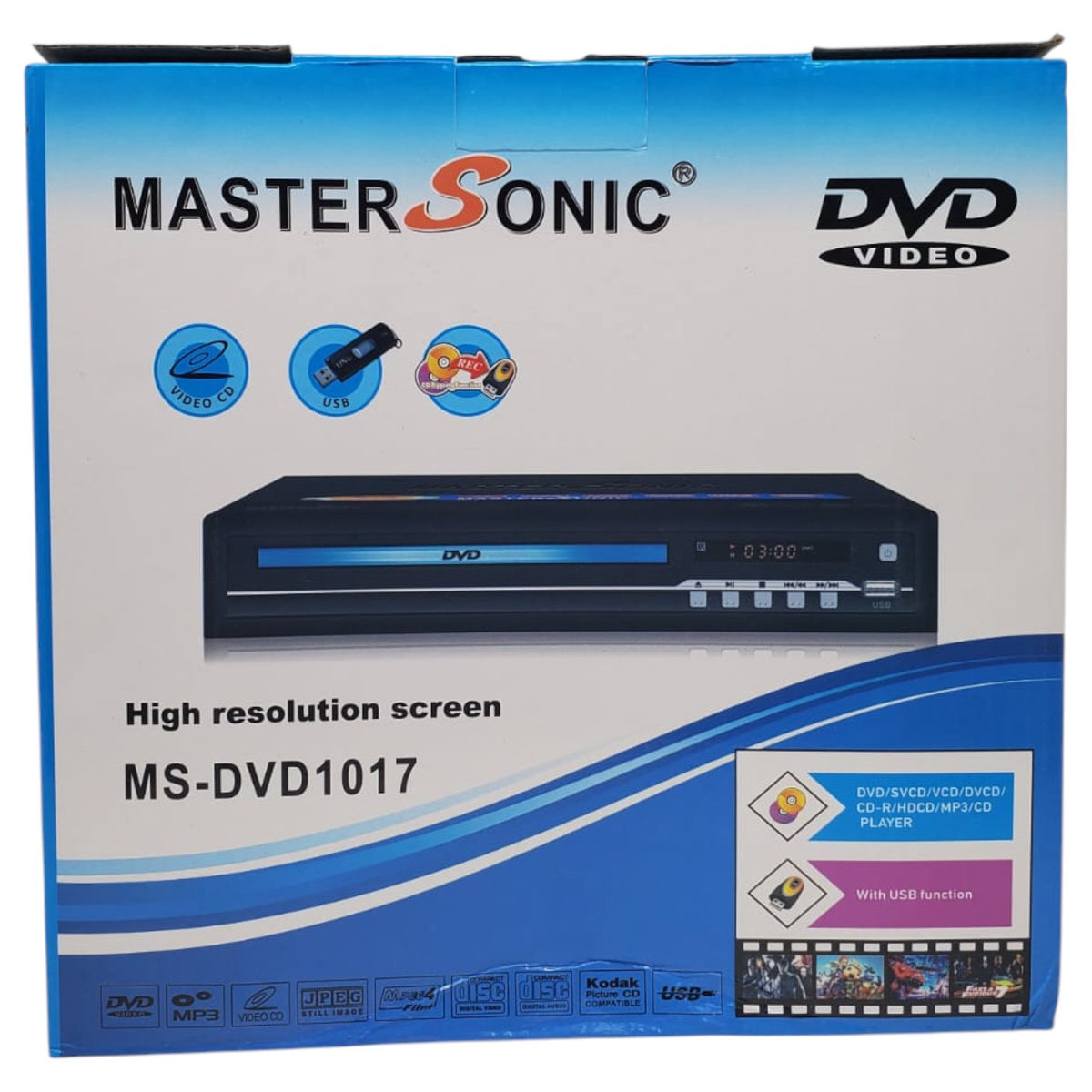 MASTERSONIC Dvd MS-DVD1017
