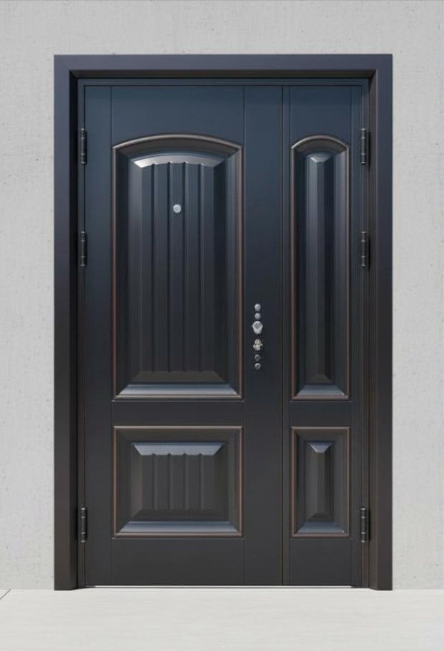 Door Metal with Side Panel Design Brown FDM-5825-Y52 205X118X9CM