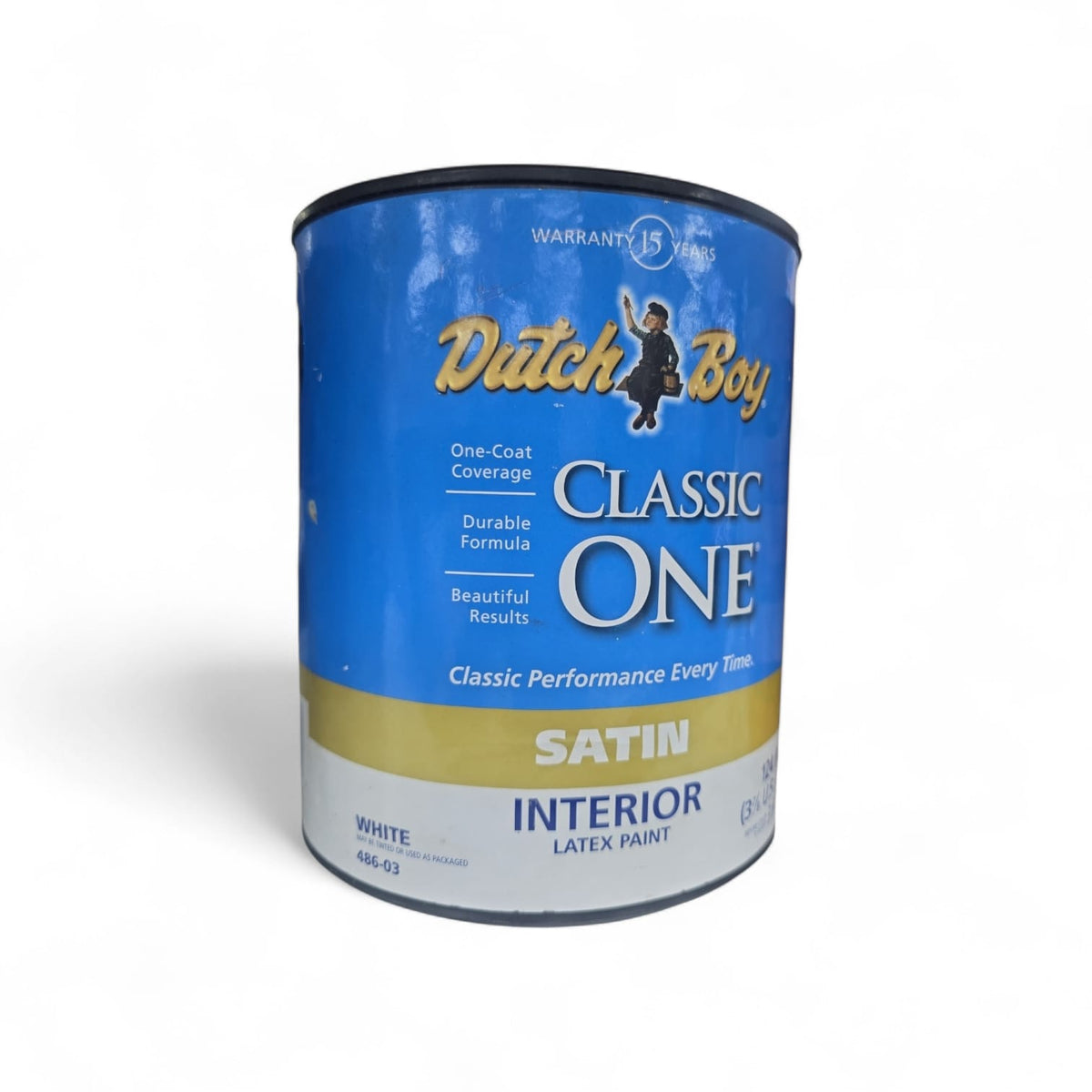 DUTCH BOY Paint Classic One Interior Satin White 1 Gal