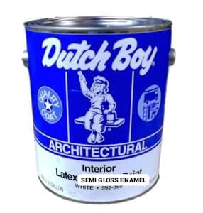 DUTCH BOY Paint Architectural Interior Latex SEMI-GLOSS White 1 Gal