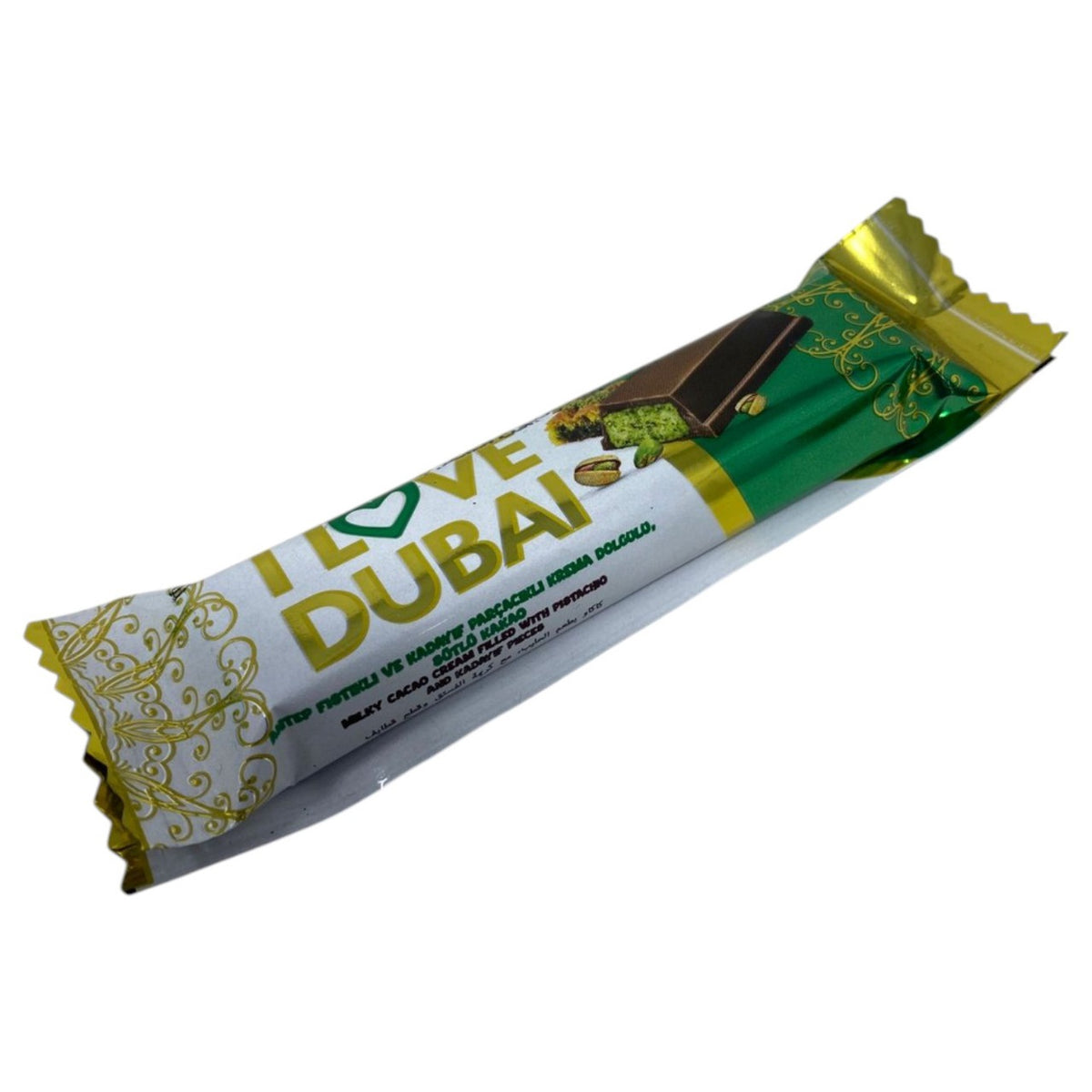 I Love Dubai Chocolate Bar Filled with Pistachio