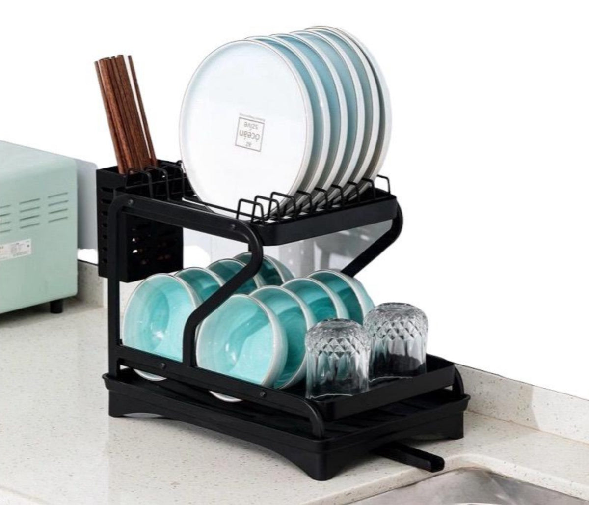 LUCKY HOME Dish Rack Black A03-248H