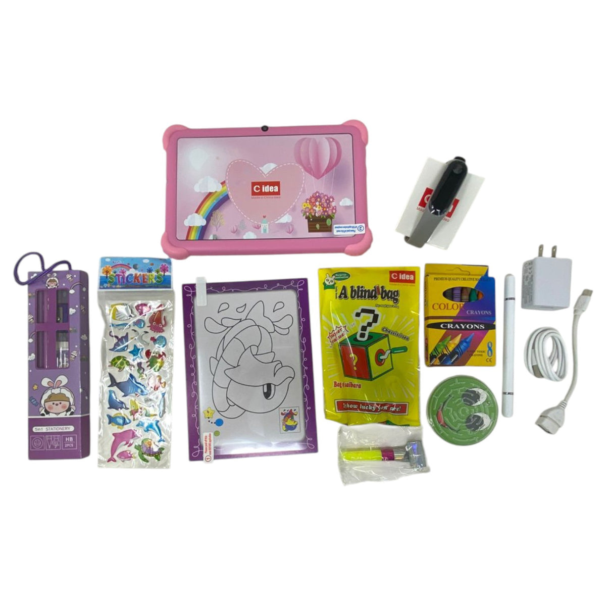 Computer Tablet Cidea CM88 Kids 7" Pink WIFI 4GB Ram + 64GB Rom with Suprise Mixed Gifts Insdie
