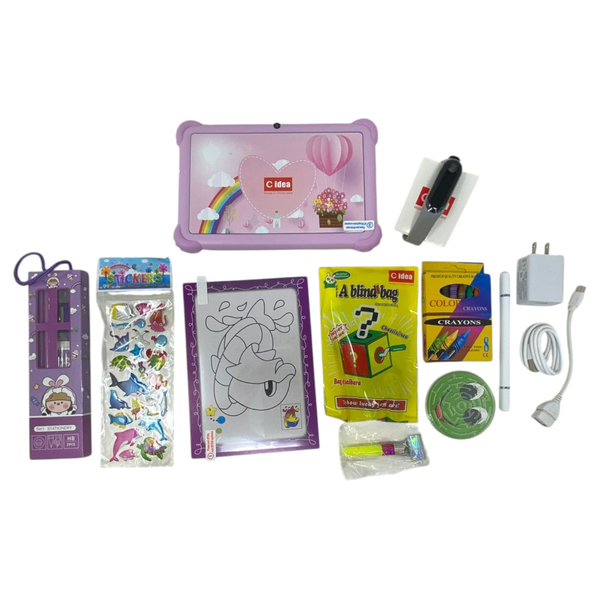 Computer Tablet Cidea CM88 Kids 7" Purple WIFI 4GB Ram + 64GB Rom with Suprise Mixed Gifts Insdie
