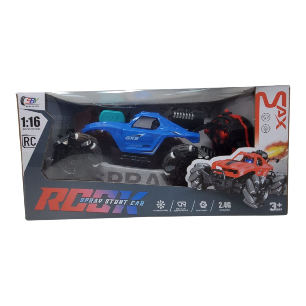 GENERIC Toy Remote Control Rock Spray Stunt Car Gp 3242