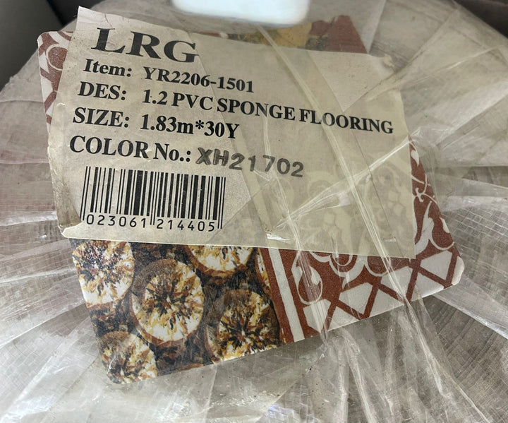 Vinyl (Vinolay) Sponge Flooring YR2206-1501 1.83MX30YD XH20301 Sold