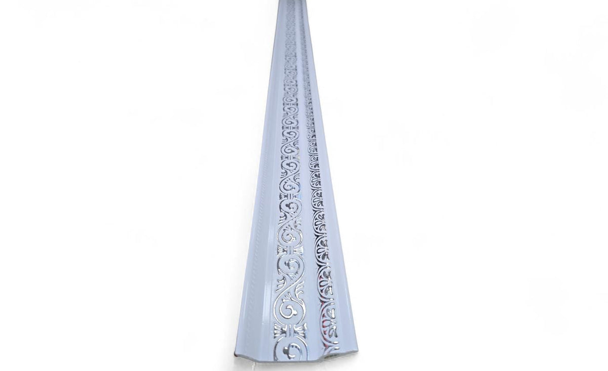 Moulding Crown PVC White & Silver #850 3M