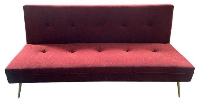 Sofa Bed XL-1370-2 Wine Red Futon 3-SEATER