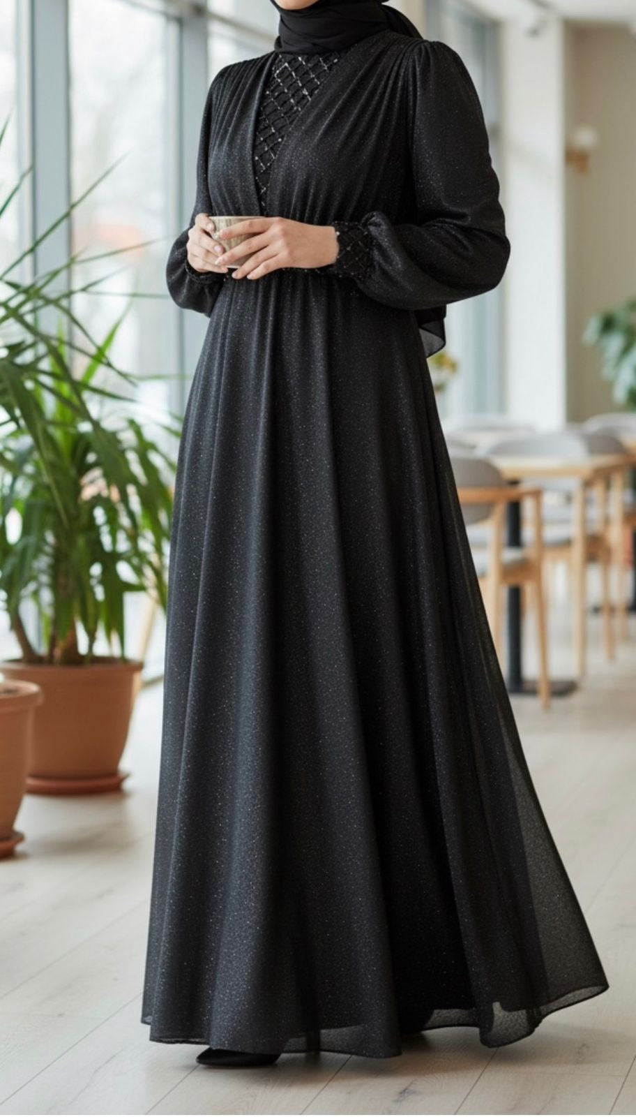 Dress Evening Occasion Plus Emerald/ Black