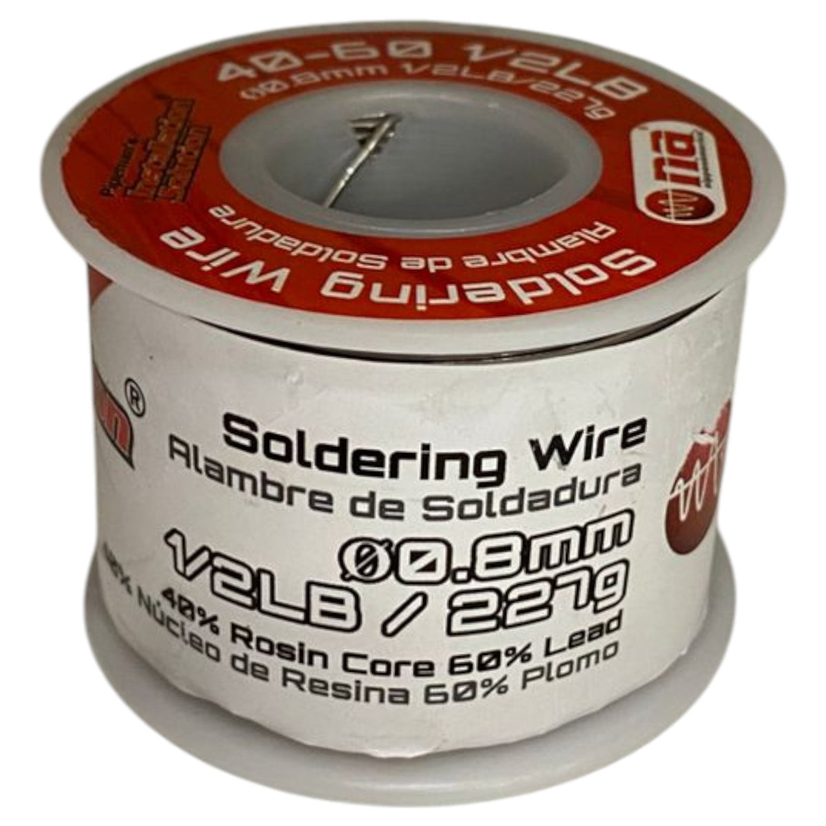 NIPPON AMERICA Solder Wire 0.8MM 40-60 227G 1/2 LB Sold Per Roll