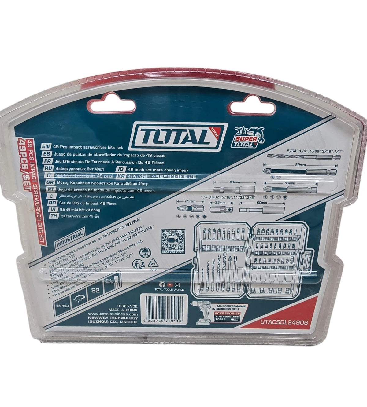 TOTAL Screwdriver Bit Set 49PCS UTACSDL24906 Impact