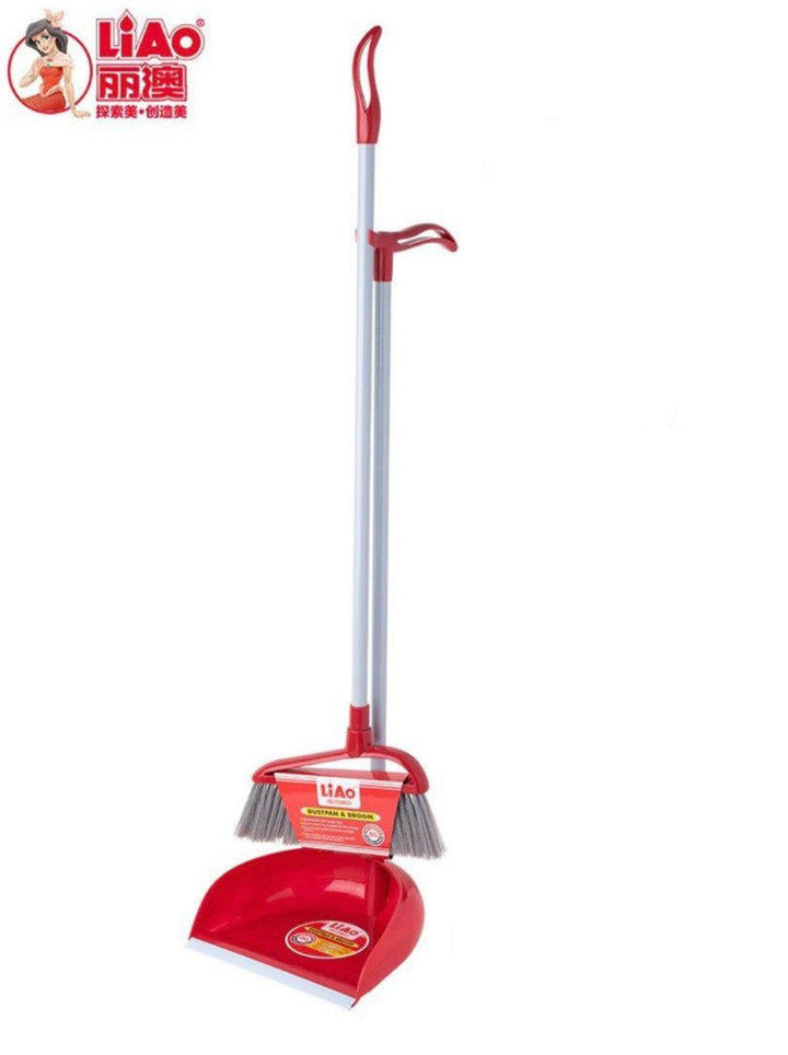 LIAO Dust Pan & Broom Long Handle