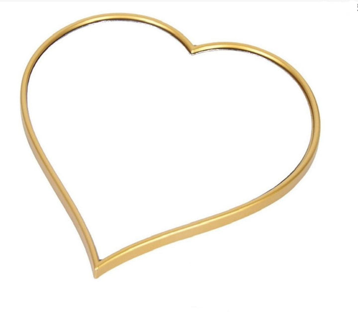 LUCKY BRAND Mirror Heart Shape Gold Frame 40X40CM Lucky Home B20135