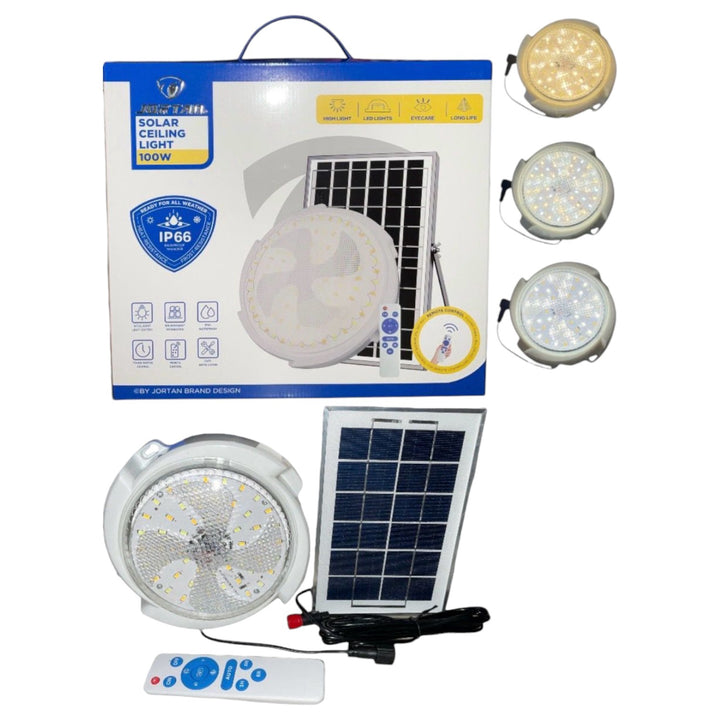 JORTAN Lamp LED Solar Ceiling 100W JT-TYNXDD100W-Y 6500K IP66