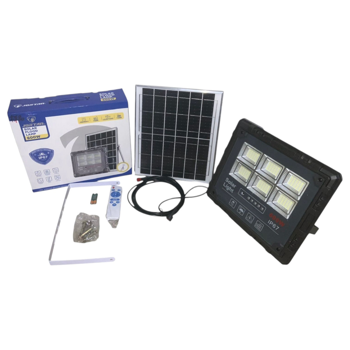 JORTAN Lamp LED Solar Flood 600W JT-18600-XM600W 6500K IP66