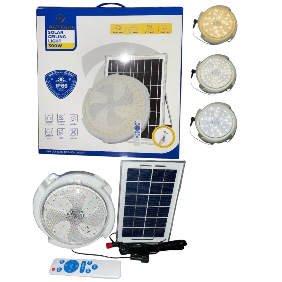 JORTAN Lamp LED Solar Ceiling 300W JT-TYNXDD300W-Y 6500K IP66