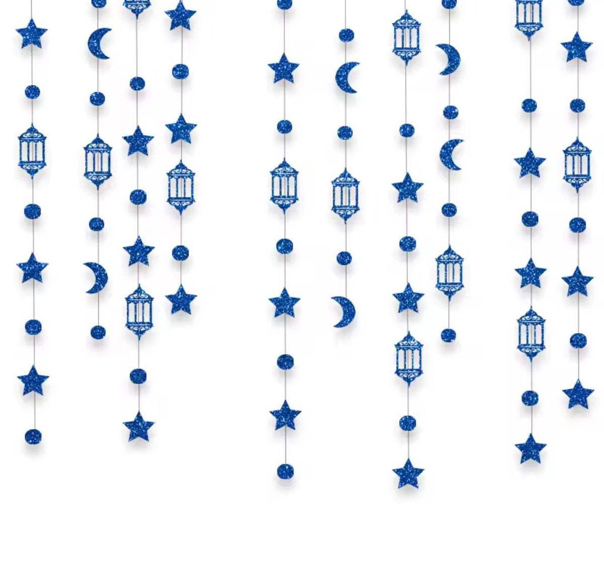 Eid / Ramadan Streamer Gold / Black / Blue