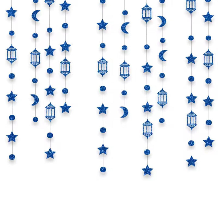Eid / Ramadan Streamer Gold / Black / Blue