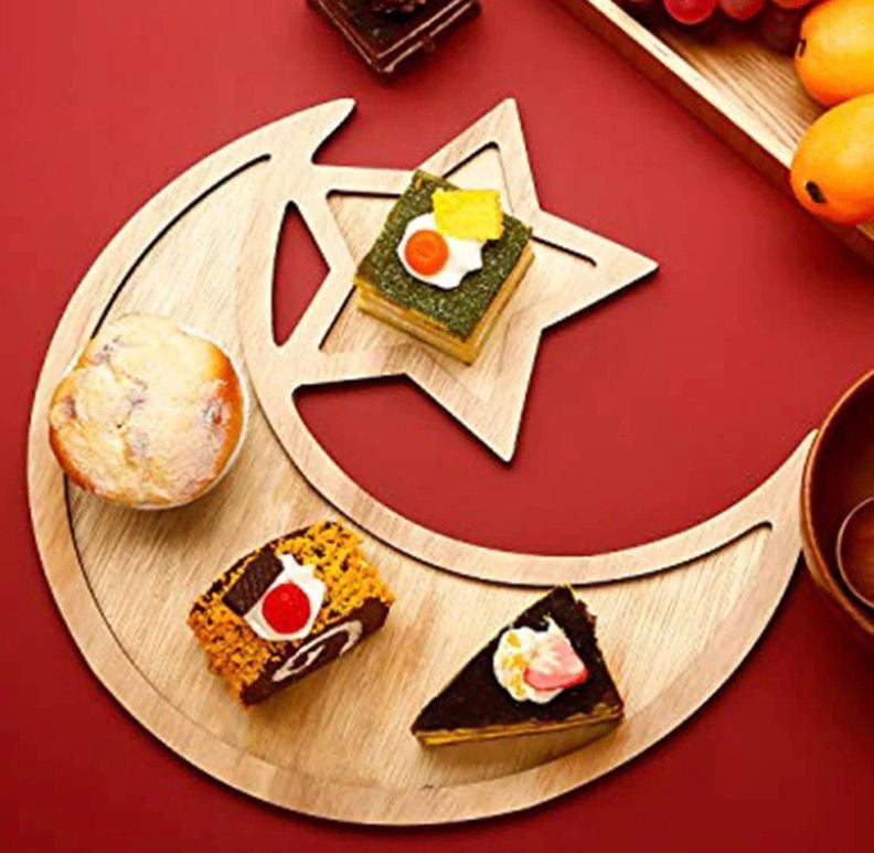 Eid / Ramadan Tray Moon Star Dessert Snack 1PC