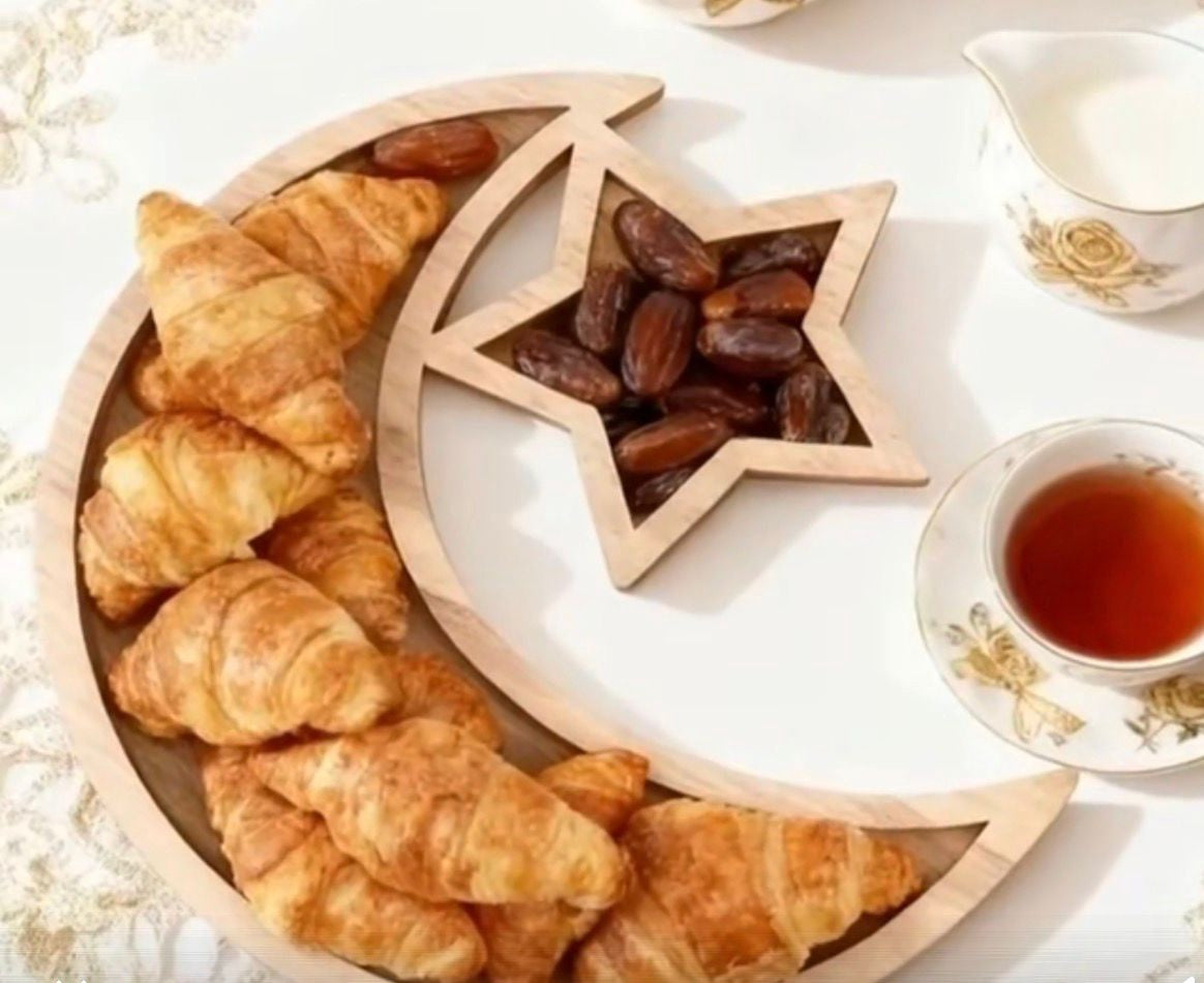 Eid / Ramadan Tray Moon Star Dessert Snack 1PC