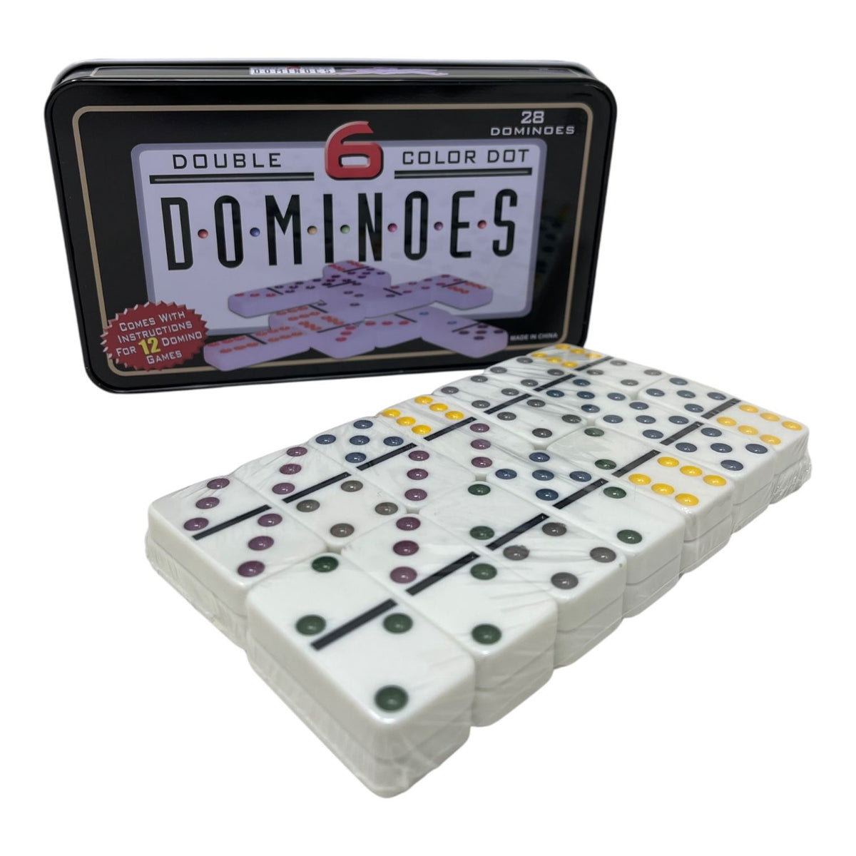 Playing Dominoes 28PCS IN Metal Can