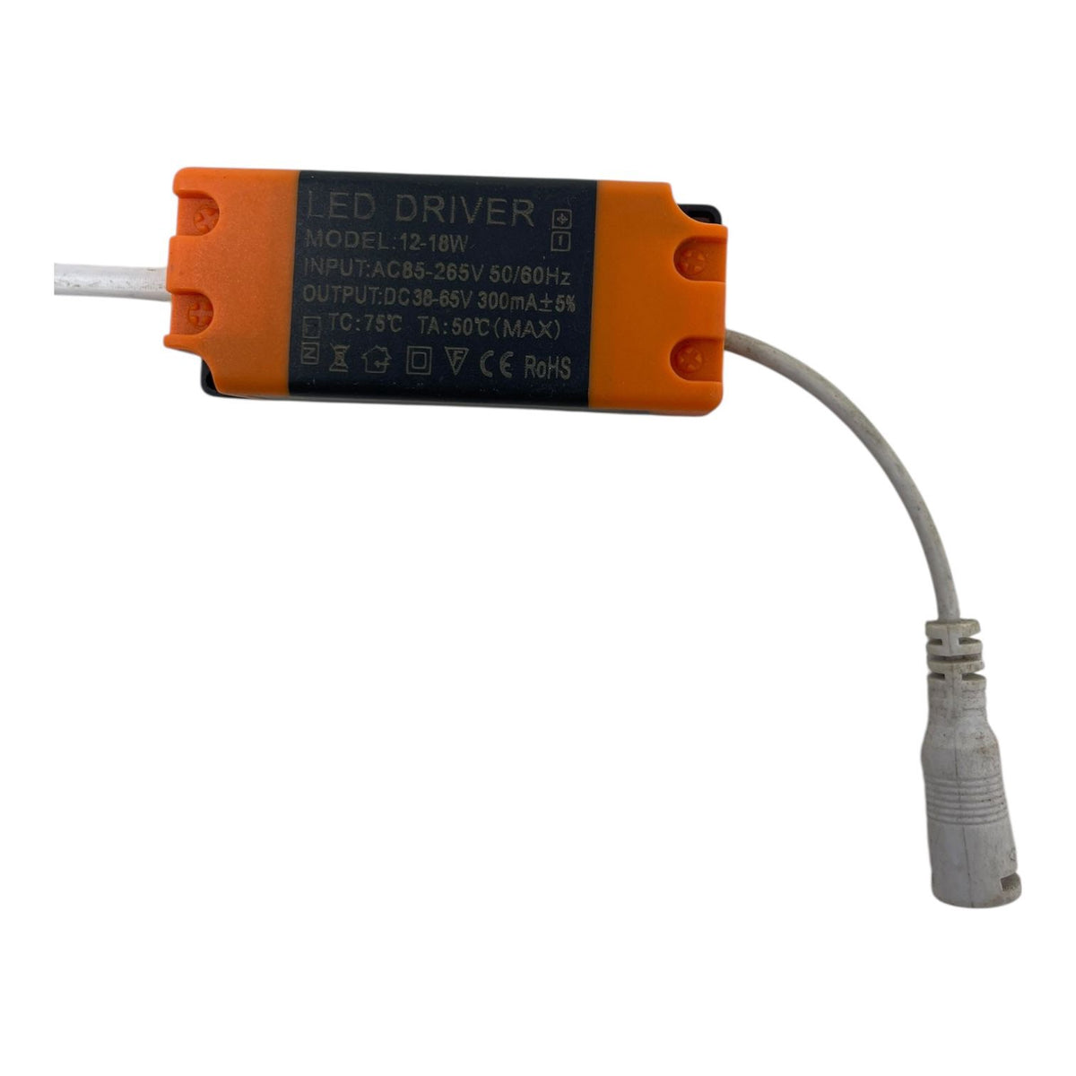 Ballast LED Driver 12-18W AC85-265 Orange & Black