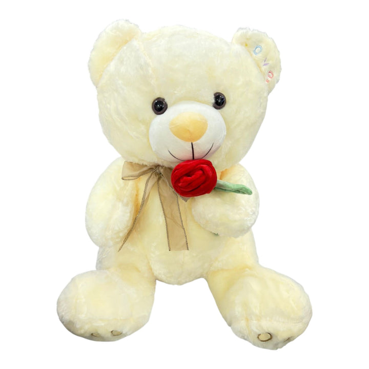 Plush Teddy Bear with Rose Sold Each