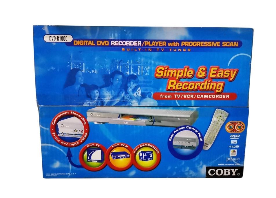 COBY Dvd Recorder DVDR1000 Home Dvd