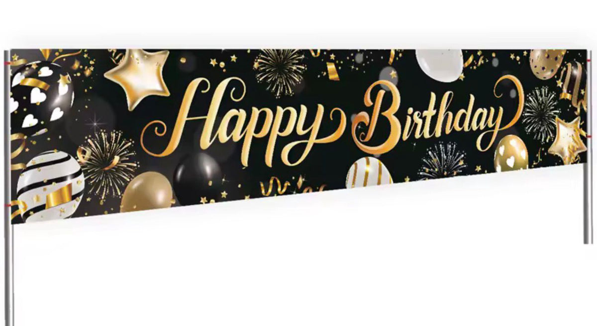 Party Birthday Banner Long