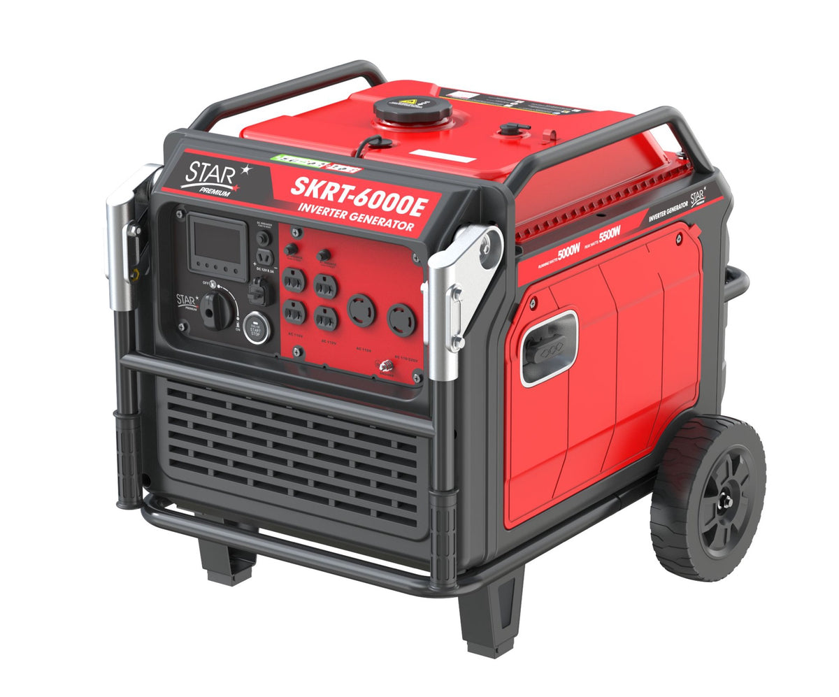 STAR Generator 6000W SKIR6000E Inverter Premium Red Electric