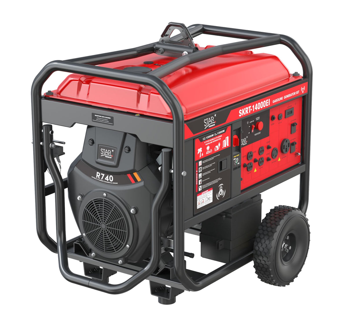 STAR Generator 14000W SKRT14000EI Premium Red Electric