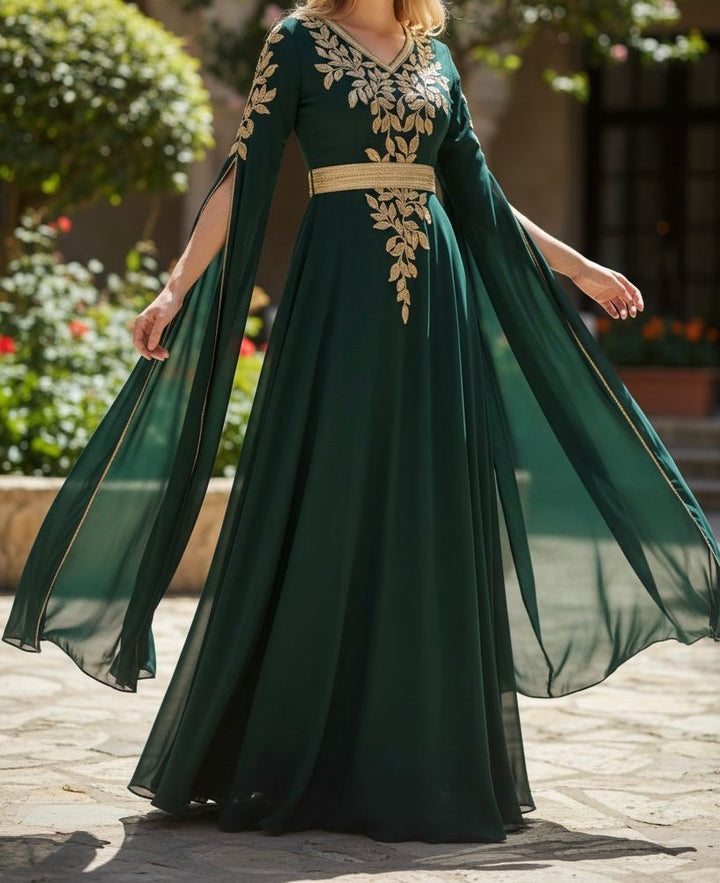 Gown Beaded Emerald